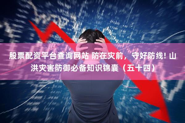 股票配资平台查询网站 防在灾前，守好防线! 山洪灾害防御必备知识锦囊（五十四）